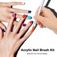 thumbnail image 2 of Kit de pinceles para uñas acrílicas 5pcs Nail Builder Brushes Nail Art, 2 of 5