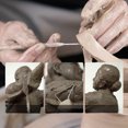 thumbnail image 4 of Herramientas de alfarería Cuchillo para tallar arcilla de cerámica Arcilla al óleo Escultura de cerámica blanda Cuchillo de arcilla hecho a mano Juego de 11 piezas Herramientas de arcilla, 4 of 5