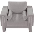 thumbnail image 5 of Meridian Furniture Madeline Grey Chenille Fabric Chair, 5 of 16