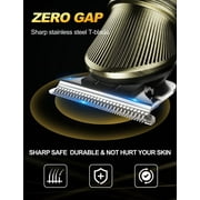 Cordless Beard Trimmer for Men Rechargeable Hair Trimmer for Men,Professional Hair Clippers Mens Electric Beard Trimmer Haircutting T-Blade Trimmer Kit, Edger Clippers with LED Display for Mens Gifts