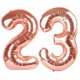 thumbnail image 1 of Globo número 23 de oro rosa, 40 pulgadas, Kelfuoya, 1 of 8