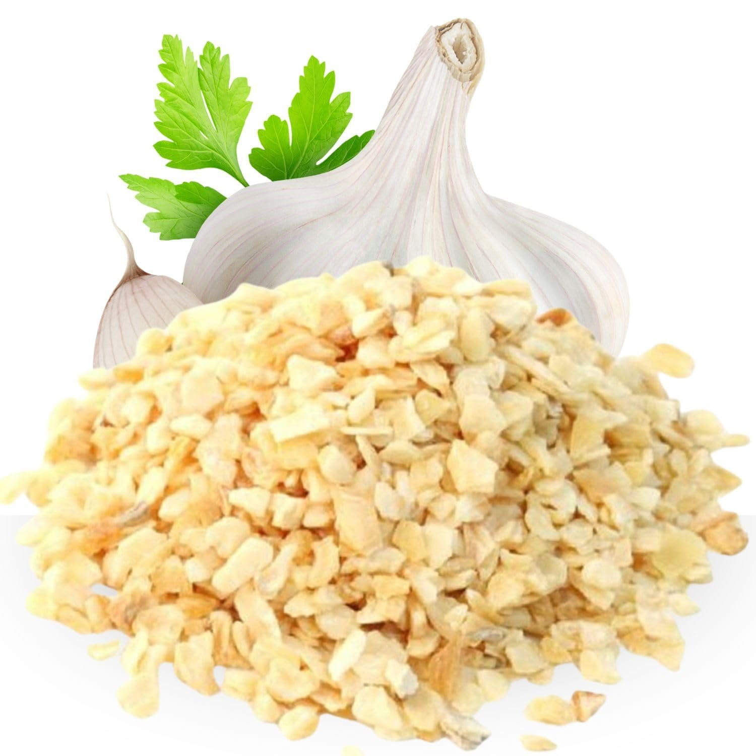 Dried Minced Garlic by Its Delish, 2.5 lbs 40 Oz Jumbo Container Jar  All Natural Peeled Chopped Garlic Cloves Dehydrated, No Preservatives, No Artificial Flavor Added, Certified Kosher