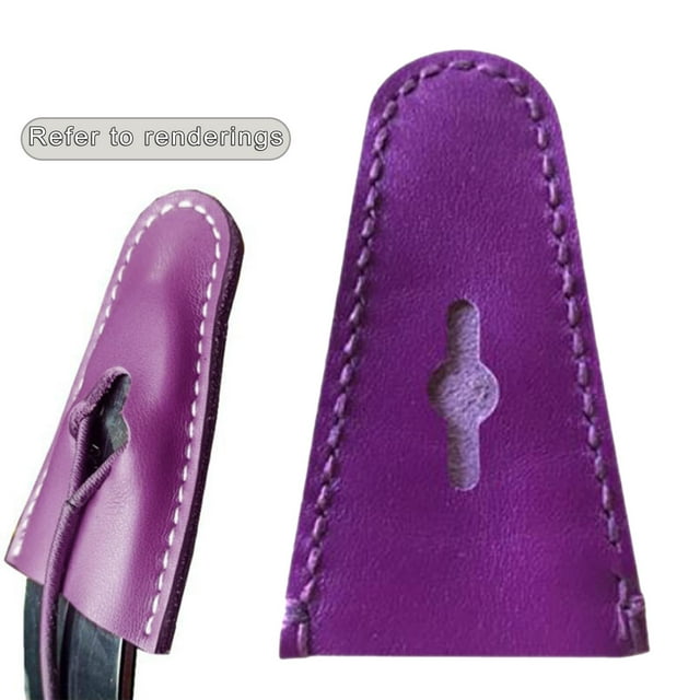 Durable tiro con arco recurvo Longbow cubierta de protección PU cuero extremidad extraíble Púrpura Cola Manga de la extremidad de los arcos
