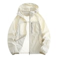 thumbnail image 2 of Kakii en's Color - Block Long - Sleeve Hooded Zip - Up Lightweight Sun Protection Jacket with Multiple Pockets, 2 of 9