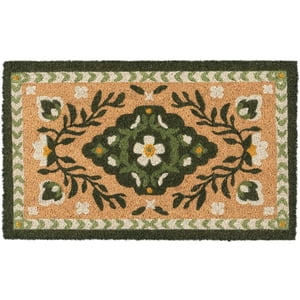 Home Decor Collection Green Persian Outdoor Doormat 18x30