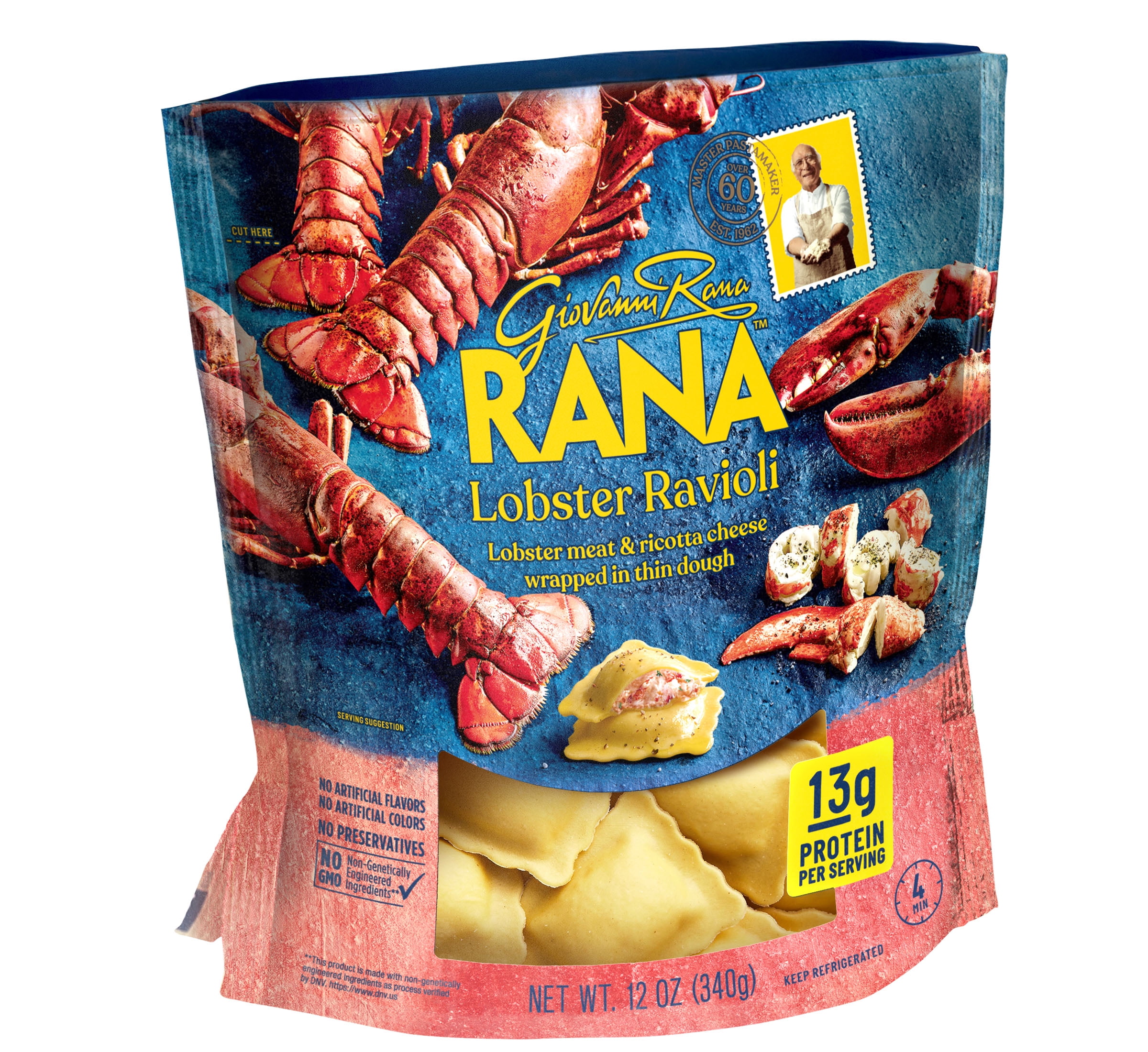 Giovanni Rana Ravioli Lobster Premium Filled Italian Pasta Bag