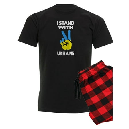 

CafePress - Support Ukraine I Stand With Ukraine Ukrai Pajamas - Men s Dark Pajamas