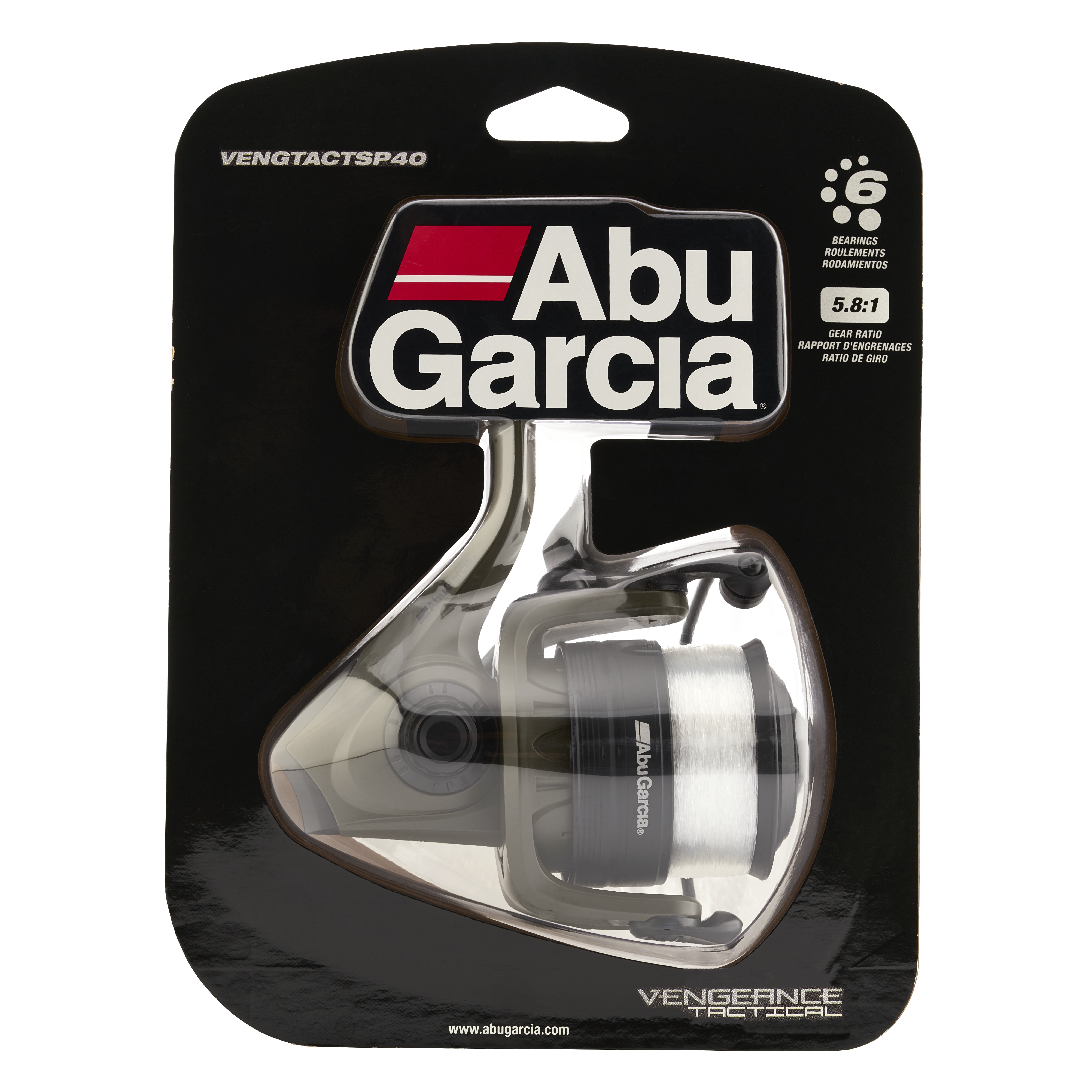 Abu Garcia Vengeance Tactical Spinning Reel, 40 Size Fishing Reel