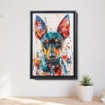 thumbnail image 5 of Miniature Pinscher Dog Poster Wall Art for Bedroom Living Room Funny Graffiti Dog Picture Cool Dog Decor Wall Art, 5 of 6