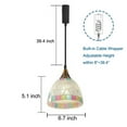 thumbnail image 3 of Kiven H Track Pendant Lightning,Adjustable Cord Length,Industrial H Track Lighting Pendant Lights with Iron Shade, 3 Lights, 3 of 7