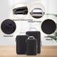thumbnail image 4 of Cubos de embalaje de compresión, organizador de maletas, cubos de embalaje, bolsas de almacenamiento de equipaje (negro, de 3), 4 of 5