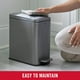 thumbnail image 5 of Bidón de basura Rubbermaid Slim Step-On de acero inoxidable, 10 litros, 5 of 7