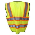 thumbnail image 3 of Mesh Perforated High Visibility Unisex Adult Size Zipper Reflective Worker Emergency Safety Neon Vest, 3 of 3