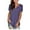 Purple Grey, variant on Traleubie Women's Plus Size Tunic Top Short Sleeve Henley T-Shirt Floral Casual Blouse for Female m-4x