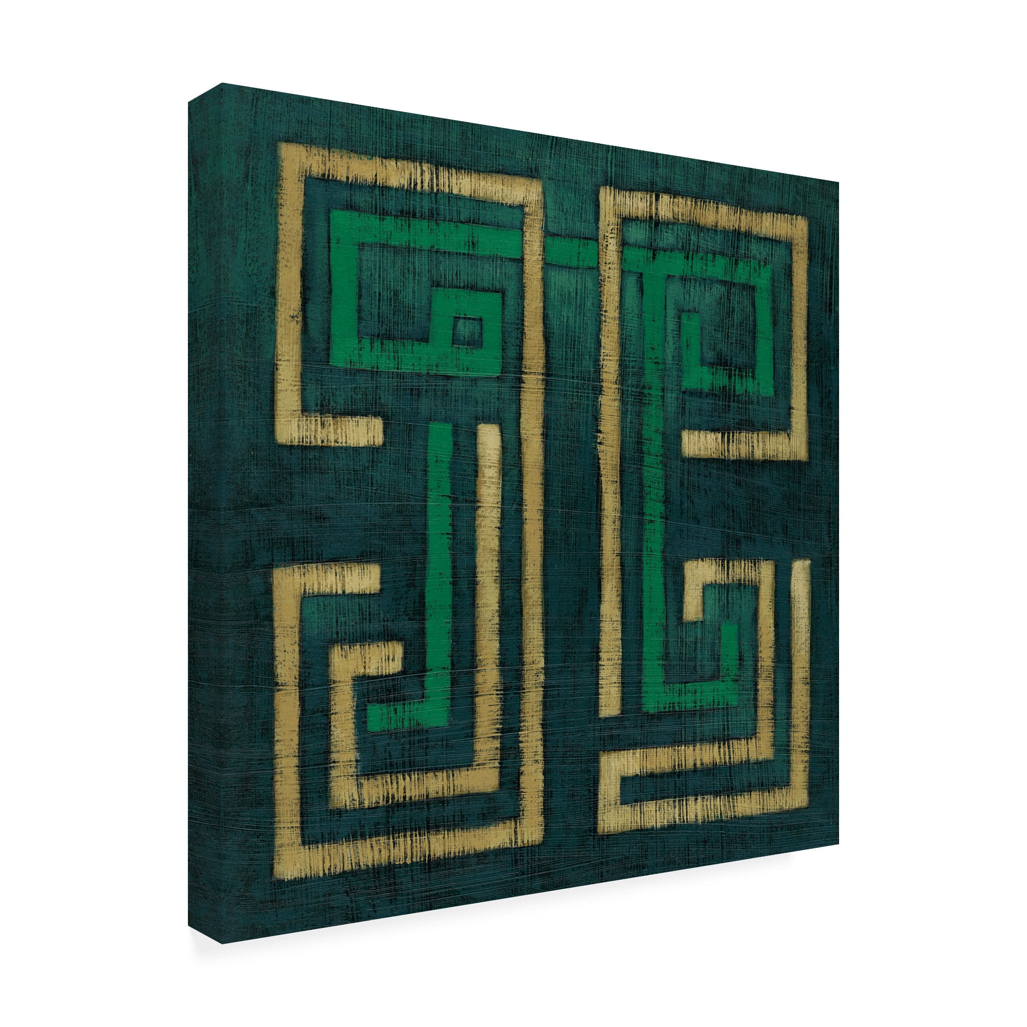 Emerald Diversion I' Canvas Art by Chariklia Zarris