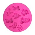 thumbnail image 4 of Langgg Christmas Theme Fondant Mold Cake Fondant Chocolate Snowman Tree Silicone Mould Baking Tool, 4 of 8