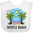 thumbnail image 3 of Inktastic Summer Vacation in Myrtle Beach Boys or Girls Baby Bib, 3 of 4