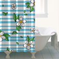 thumbnail image 6 of 72x72 Inch Fabric Shower Curtain Waterproof Polyester, Daisy Floral Print, 6 of 6