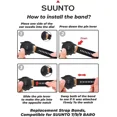 thumbnail image 5 of Wearable4U Suunto 7 / Suunto 9 Soft Silicone Wristband Strap 24mm QuickFix (Orange/Black), 5 of 5