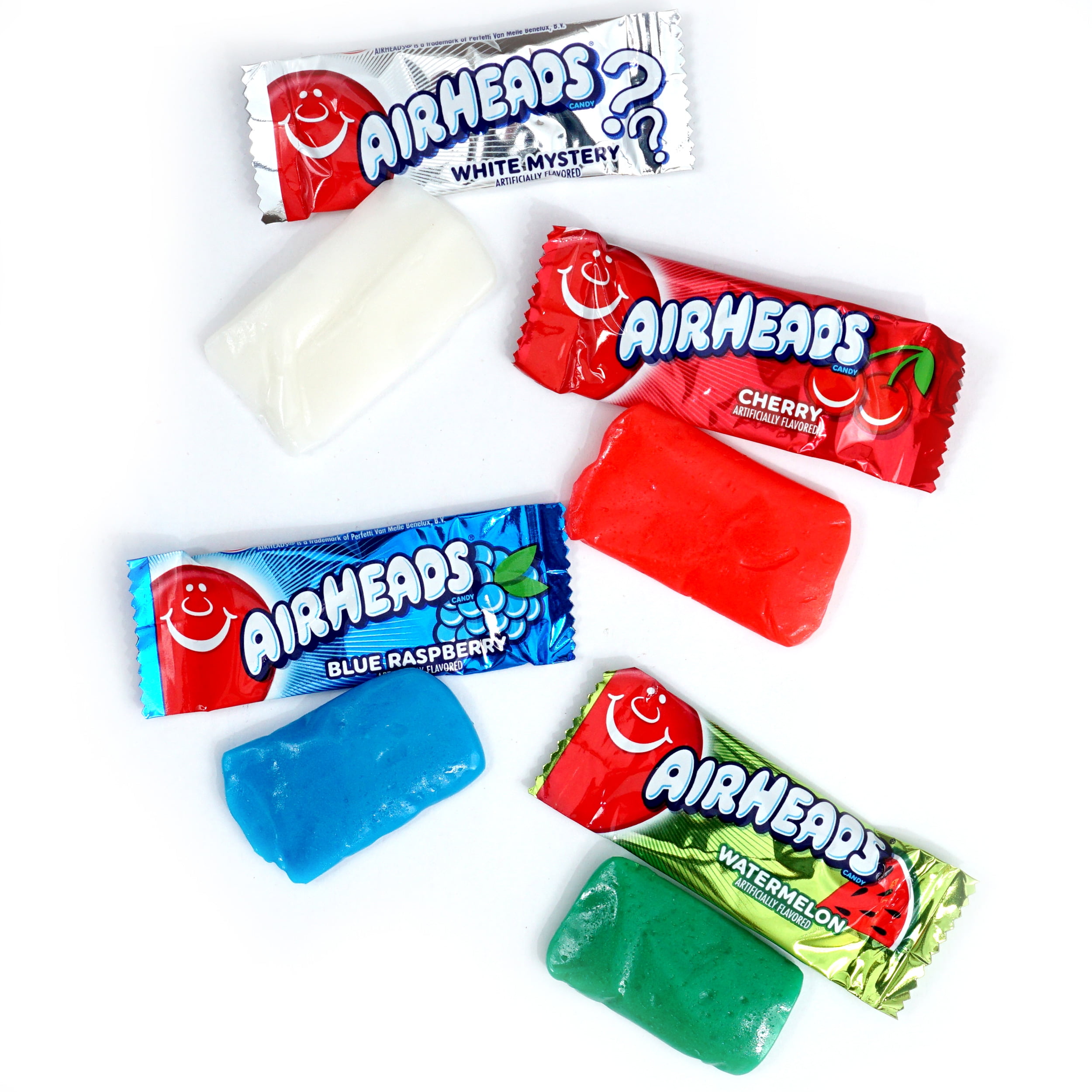 Airheads Candy Mini Bars, Assorted Flavors, 3 Pounds (Approx. 105 Pieces) Airheads Bulk Bag, Individually Wrapped Candy, Mini Airheads