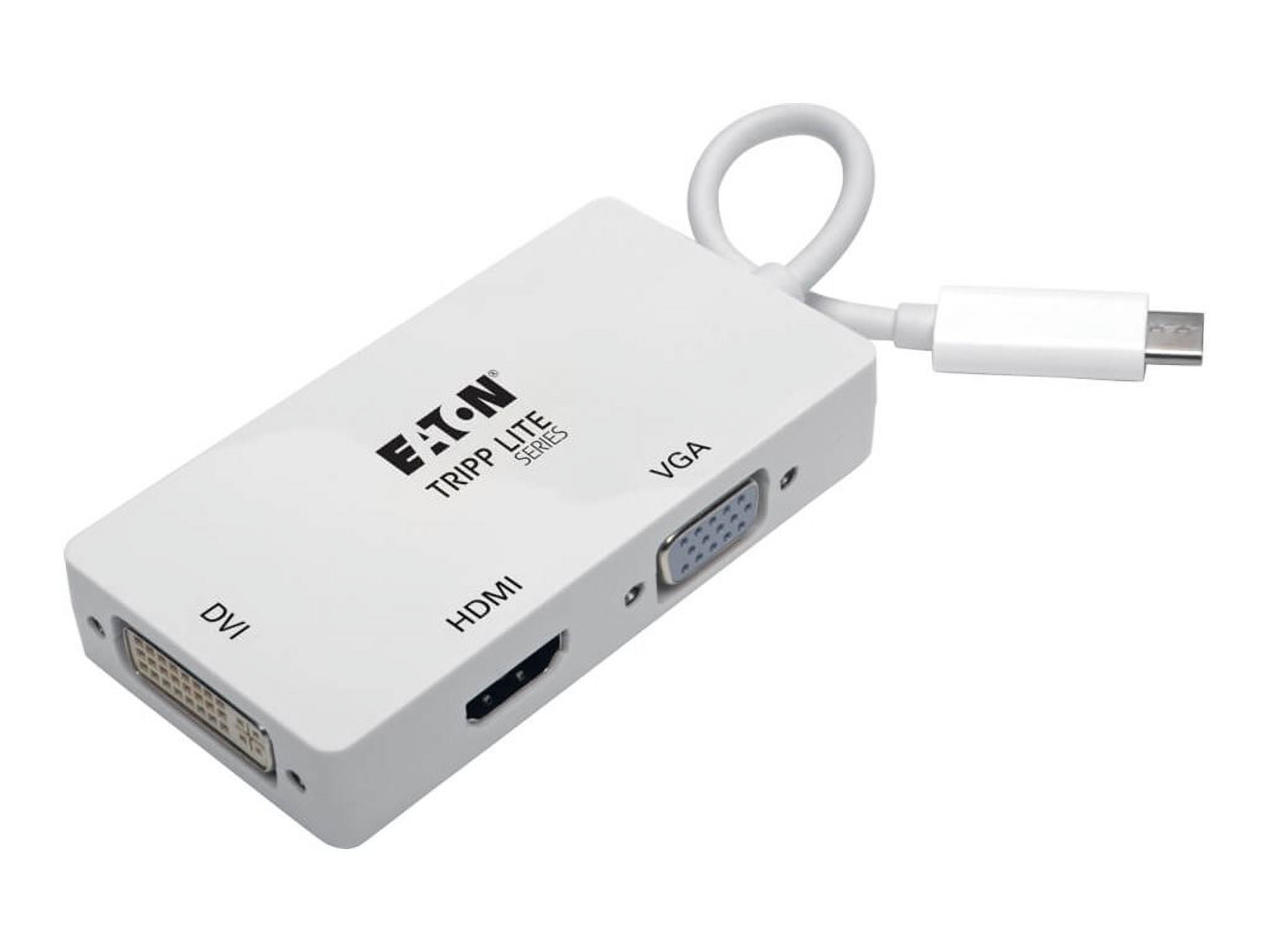Tripp Lite U444-06N-HDV4K USB C to HDMI DVI VGA Adapter