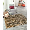 thumbnail image 3 of Unique Loom Saturn Collection Area Rug - Aura (5' 3" Square Blue/Beige), 3 of 11