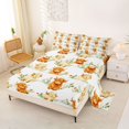 thumbnail image 2 of jejeloiu Cute Highland Cow Pattern Queen Sheet Sets Kids,Rustic Farm Animals Bed Set For Men,4pcs, 2 of 6