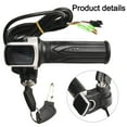 thumbnail image 4 of Sportact Cycling,Bicycle Accessories,Electric Bicycle,36V 48V 60V Electric Scooter Throttle Grip With Key Lock Power Indicator, 4 of 12