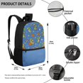 thumbnail image 5 of Uourmeti Sports Dinosaur Pattern Backpack for Night Out Daily Use, Adjustable Shoulder Straps Stylish School Backpack Lightweight Student Bookbag, 5 of 6