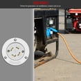 thumbnail image 5 of ENERLITES NEMA L14-30 Flanged Inlet Generator Plug, Locking Receptacle Socket, 30 Amp, 125/250 Volt, 3 Pole, 4 Wire, Grounding Welding Use 7500 Watts, 66493-W, White, 5 of 5