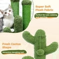 thumbnail image 6 of Cat Scratching Post Cactus Cat Scratcher Featuring with 3 Scratching Poles and Interactive Dangling Ball -Large 27 Inches, 6 of 13