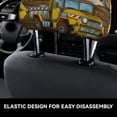 thumbnail image 4 of Kdxio Different Construction Site Vehicles Pattern Print 2 Piece Car Head Rest Covers Set Auto Front/Rear Seats Headrest Cover Universal Fit Most Cars,Sedan, SUV, 4 of 9