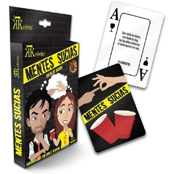 Juego De Bebida Cartas KELVIN Mentes Sucias Juego de mesa para adultos