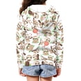 thumbnail image 5 of Xoenoiee Cute Sloth Pattern Girls Zip Up Hoodie Kids Casual Hooded Sweatshirts Hoody with Pockets Boys Teen Long Sleeve Fall Jacket Outfits Trendy Clothes Pullover Top, Large, 5 of 7