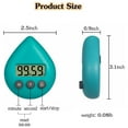 thumbnail image 2 of 2X Silent Non-Ticking Battery Operated Shower , Waterproof Digital , Small Size Cute Green, 2 of 2