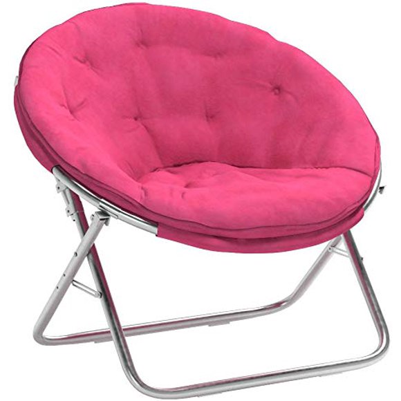 Urban Shop Microsuede Sacuer Chair, Adult, Pink