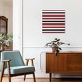 thumbnail image 3 of Framed Canvas Wall Art for Living Room Red, Black and White Stripes Wall Decor, Striped Pattern Aesthetic Paintings for Bedroom Office Kitchen Bathroom, Ready to Hang Artwork Wall Pictures 8x8 Inch, 3 of 9
