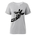 thumbnail image 4 of Women's Dressy Casual Tops Novelty Animal Graphic Print Short Sleeved V-Neck Pullover T-Shirts 2025 Summer Trendy Relaxed Fit Blouses, 4 of 4