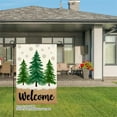 thumbnail image 3 of JOOCAR Welcome Winter Christmas Garden Flag with Pine Trees and Snow for Winter Christmas Home Outdoor Garden Yard Door Decor 12x18 inch, 3 of 5