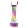 thumbnail image 5 of Western Chief Toddler and Little Kids Waterproof Rainbow Rain Boots with Soft Lining Removable EVA Insole and Pull On Loops, 11/12, 5 of 7
