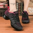 thumbnail image 3 of Women's Jazz Shoes Lace-up Sneakers - Breathable Air Cushion Lady Split Sole Athletic Walking Dance Shoes Platform, 3 of 7
