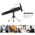 thumbnail image 4 of Mini Desktop Microphone Stand + Shock Mount Mic Holder + Filter Kit for Studio Recording Online Broadcasting Chatting Singing Meeting, 4 of 6