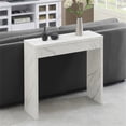thumbnail image 2 of Convenience Concepts Northfield Table de Hall d'Entrée en Bois, Marbre Blanc, 2 of 8