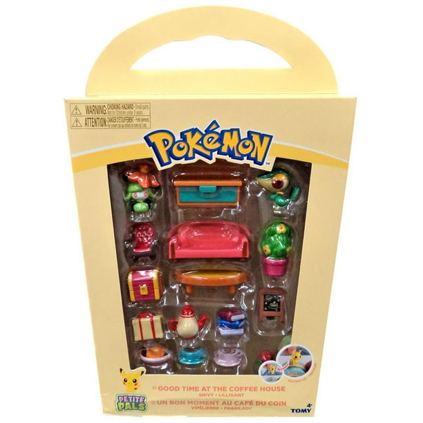Pokemon Petite Pals Good Time At The Coffee House Playset Snivy Lilligant Walmart Com Walmart Com