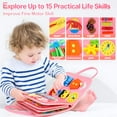 thumbnail image 2 of Montessori Busy Board Toys for One Year Old Girl Birthday Gifts,Educational Preschool Learning Activities Sensory Travel Toys for 1 2 3 Year Old,for Toddlers 1-3, 2 of 6