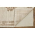 thumbnail image 4 of HomeRoots 513241 4 x 6 ft. Tan & Ivory Geometric Power Loom Distressed Rectangle Area Rug, 4 of 5