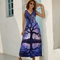 thumbnail image 2 of Tree with Life Pattern Design Sleeveless Dress Summer Clothes for Women Women's Clothing 2025, 2 of 6