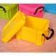 thumbnail image 5 of Mini estuche de escritorio de plástico duradero para artículos diversos, caja organizadora de objetos pequeños Amarillo, 5 of 9