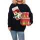 thumbnail image 3 of Suéteres Navideños Feos para Mujer, Suéteres Gráficos de Larga, Suéteres Casuales de Punto para Otoño e Invierno para Mujer Negro M, 3 of 9