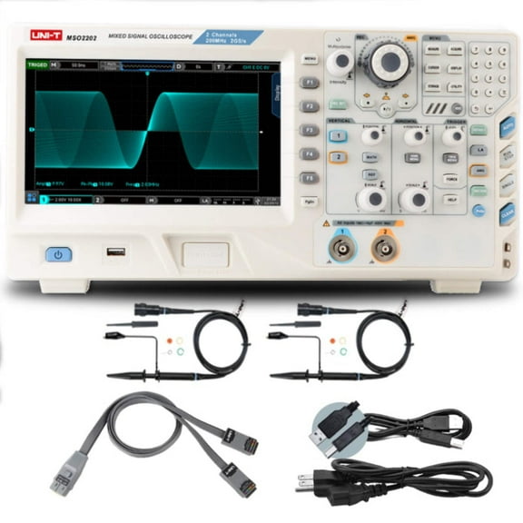 UNI-T MSO2202 200MHz 2 16Ch MSO Digital Oscilloscope